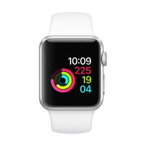 Apple Watch - Silver Aluminum Case with White Sport Band