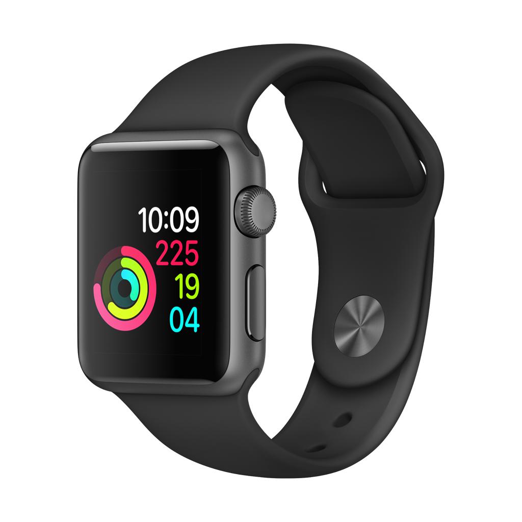 Apple Watch - Space Gray Aluminum Case with Black Sport Band