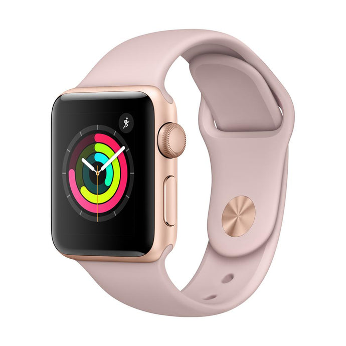 Apple Watch - Gold Aluminum Case with Pink Sand Sport Band