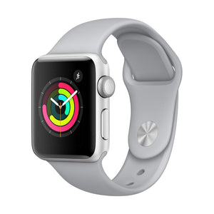 Apple Watch - Silver Aluminum Case with Fog Sport Band