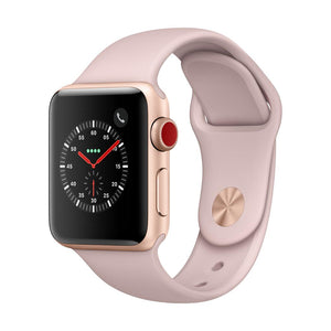 Apple Watch - Gold Aluminum Case with Pink Sand Sport Band
